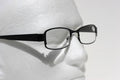 Black metal rectangle reading glasses +2.25 unisex 1081 - Vision World