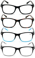 4 Pair Reading Glasses Blue Light Blocking, Filter UV Ray/Glare Computer Readers - Vision World