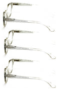 3 Pairs Women Cateye Reading Glasses Rhinestones Stylish Comfortable Reader DR04 - Vision World