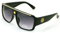 Lion Head Flat Top Hip Hop Rapper Retro Bold Sunglasses