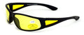 BiFocal Black Sunglasses With Yellow Night Driving Lens - 100% UV Protection. - Vision World
