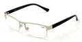 Metal Rectangle Progressive Clear Lens No Line Reading Glasses Tri-Focal Reader - Vision World
