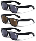 3 Pairs Classic 80's Reading Sunglasses - Tinted Reader - Not Bifocal - Unisex