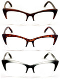 3 Pairs Women Cateye Reading Glasses HalfRim - Stylish Comfortable Reader DR03 - Vision World