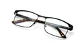 New Men Rectangular Metal Non-prescription Glasses Clear Lens Eyeglasses Frame - Vision World
