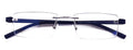 lightweight rimless rectangle reading glasses with anti blue clear lens Reader