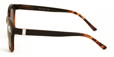 Women’s Bifocal 2-Tone Tortoise Reading Sunglasses – UV400 Tinted Lenses, Oval C