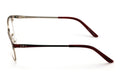 Women Stainless Steel Metal  Non-prescription Eye Glasses Frame Clear Lens Half - Vision World