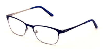 Women Stainless Steel Metal  Non-prescription Eye Glasses Frame Clear Lens Half - Vision World