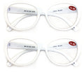 2 Pairs Round Retro Women Reading glasses - Rx Magnified Readers Cateye Vintage - Vision World