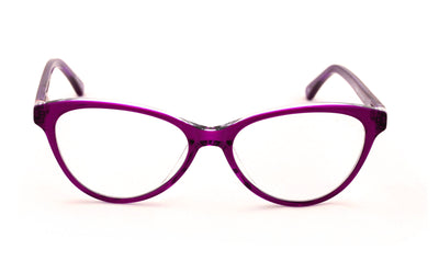 Women Cateye Fashion Acetate Non-prescription Glasses Clear Lens Eyeglasses Fram - Vision World
