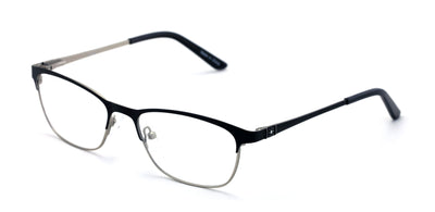 Women Stainless Steel Metal  Non-prescription Eye Glasses Frame Clear Lens Half - Vision World