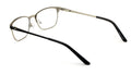 Women Stainless Steel Metal  Non-prescription Eye Glasses Frame Clear Lens Half - Vision World