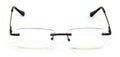 Slim Rimless lightweight metal anti blue light blocking UV reading glasses Clear