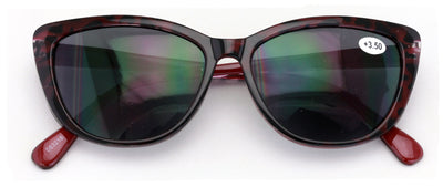 Women Bifocal Reading Sunglasses Reader Glasses Cateye Vintage Jackie O Leopard - Vision World