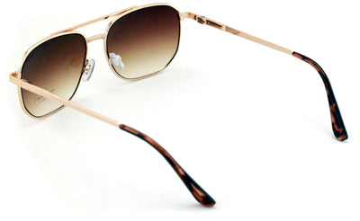 Metal Rectangle Sunglasses - Aviator Spring Hinge Tinted Readers Reading Glasses