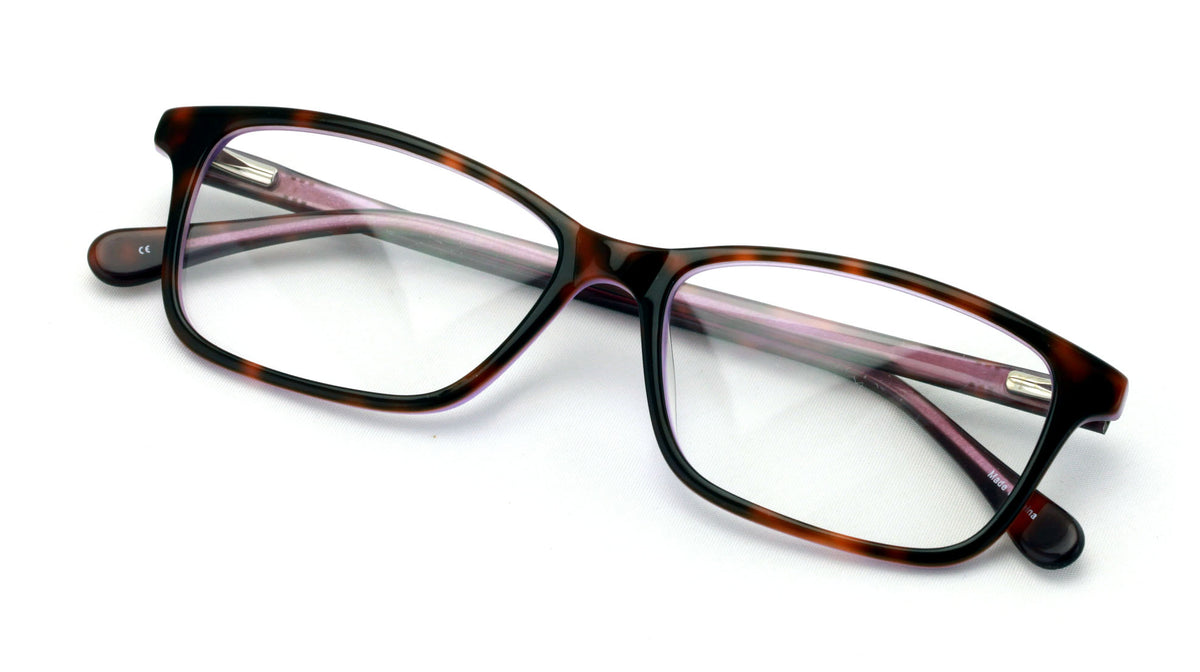 Rectangular RX'Able Acetate Non-prescription Glasses Frame Clear Lens ...