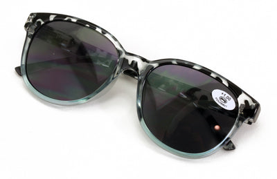 Women’s Bifocal 2-Tone Tortoise Reading Sunglasses – UV400 Tinted Lenses, Oval C