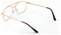 Bifocal Metal Aviator Reading Glasses Big Lens Spring Hinge Square Clear Reader - Vision World