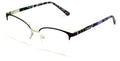 Women's Round Half Rim Optical Frame Reading Glasses - Clear Lens Metal Eyeglass