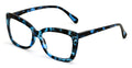 Women Big Lens Butterfly Reading Glasses - Fun Cateye Clear Lens Readers Leopard - Vision World