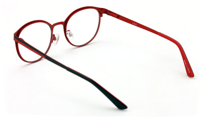 Round Circular Stainless Steel Non-prescription Eye-Glasses Frame Clear Lens - Vision World