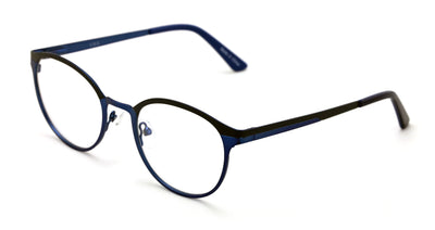 Round Circular Stainless Steel Non-prescription Eye-Glasses Frame Clear Lens - Vision World