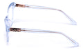 Women Premium Acetate Big Lens Cateye Reading Glasses with Gold Accent - Readers