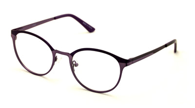 Round Circular Stainless Steel Non-prescription Eye-Glasses Frame Clear Lens - Vision World