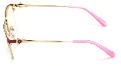 Women's Half Rim Optical Frame Reading Glasses Rhinestones - Clear Eyeglasses - Vision World