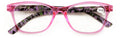 Women Floral Clear Progressive Reading Glasses - Zero Power on Top - No Bubble