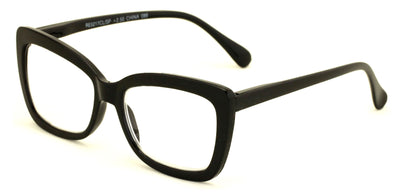 Women Big Lens Butterfly Reading Glasses - Fun Cateye Clear Lens Readers Leopard - Vision World
