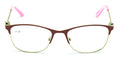 Women's Half Rim Optical Frame Reading Glasses Rhinestones - Clear Eyeglasses - Vision World