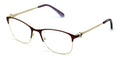 Women's Half Rim Optical Frame Reading Glasses Rhinestones - Clear Eyeglasses - Vision World