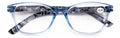 Women Floral Clear Progressive Reading Glasses - Zero Power on Top - No Bubble