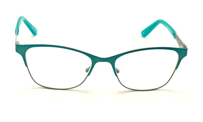 Women Fashion Metal Non-prescription Glasses Clear Lens Eyeglasses Frame WideFit - Vision World