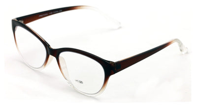Women Progressive Clear Lens No Line Reading Glasses Tri-Focal Reader Cateye - Vision World