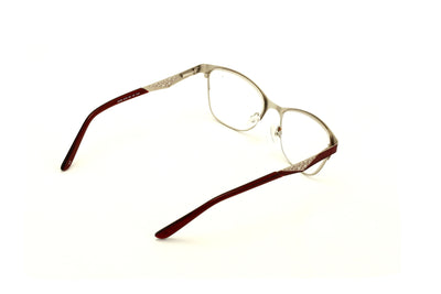 Women Fashion Metal Non-prescription Glasses Clear Lens Eyeglasses Frame WideFit - Vision World