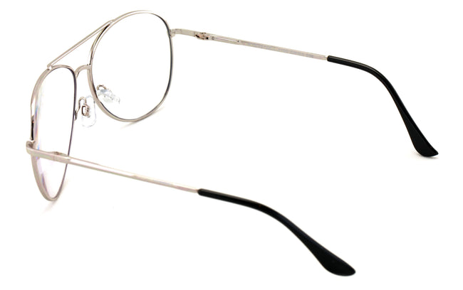 Aviator Progressive Clear Lens No Line Reading Glasses Tri-Focal Reader Spring - Vision World