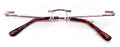 Slim Rimless lightweight metal anti blue light blocking UV reading glasses Clear