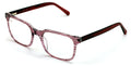 Premium Acetate Square Reading Glasses - Stripe Clear Lens Readers - Eyeglasses