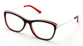 Women Cateye Non-prescription Acetate Eyeglasses Frame Metal Temple Rx'able - Vision World