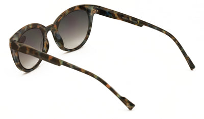 Women Round Progressive Bifocal Reading Sunglasses - No Line - Zero Power On top