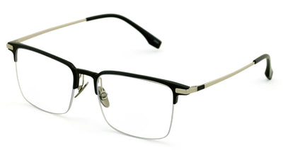 Men Aluminum Optical Frame Wide Rectangular Reading Glasses Titanium Temple Ti03