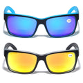 2 Pairs Large Men BIFOCAL Color Mirror Reading Sunglasses Blue Orange Reader