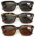 3 Pairs Women Outdoor Reading Sunglasses Lightweigh Full Lens Readers - Outdoor