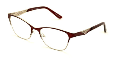 Women Fashion Metal Non-prescription Glasses Clear Lens Eyeglasses Frame WideFit - Vision World