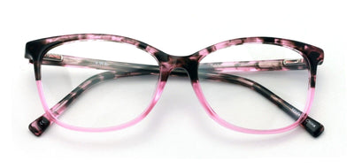Women 2 Tone Leopard Acetate Non-prescription Glasses Frame Clear Lens Eyeglasse - Vision World