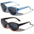 2 Pairs Women Outdoor Reading Sunglasses Oversized - Full Lens Readers Leopard