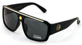 Lion Head Flat Top Hip Hop Rapper Retro Bold Sunglasses